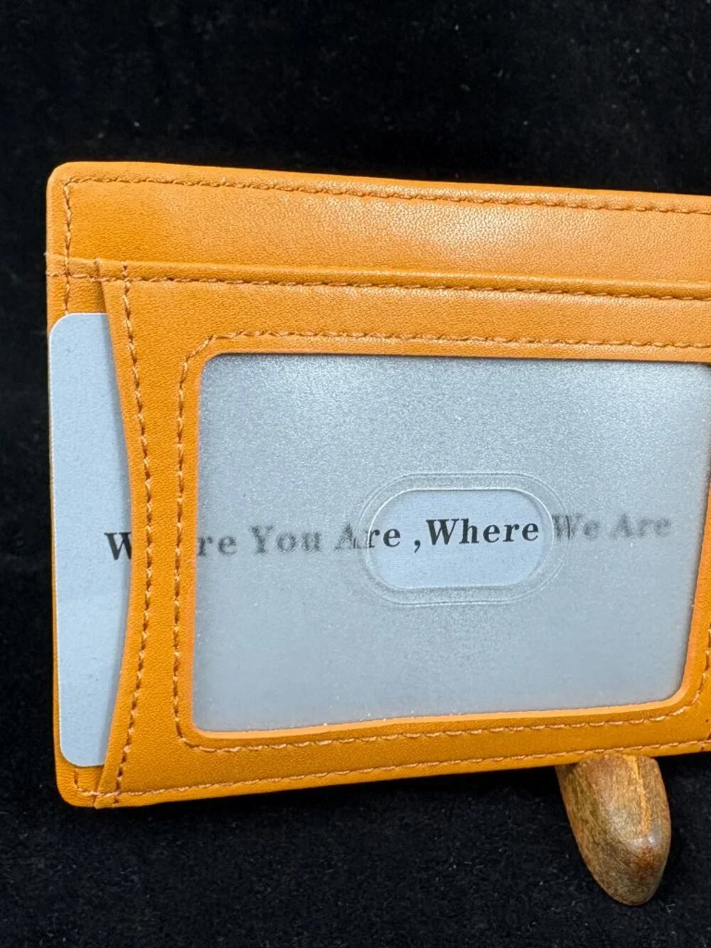 Kemisant Brown Airtag Wallet Slim Front Pocket Money Clip RFID Blocking